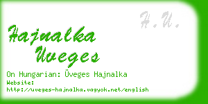 hajnalka uveges business card